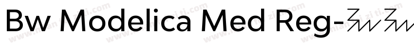 Bw Modelica Med Reg字体转换